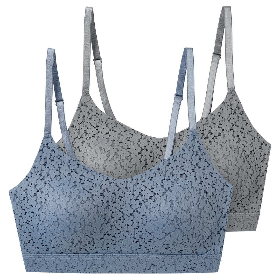 2 Damen Bustiers mit floraler Spitze