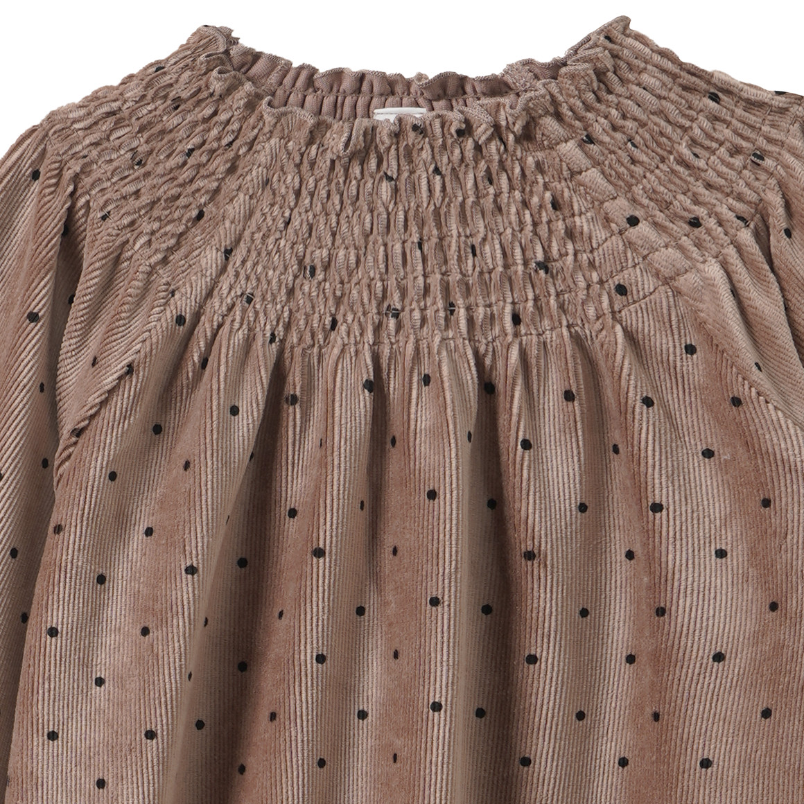 Mädchen Cord-Kleid mit Punkte-Allover