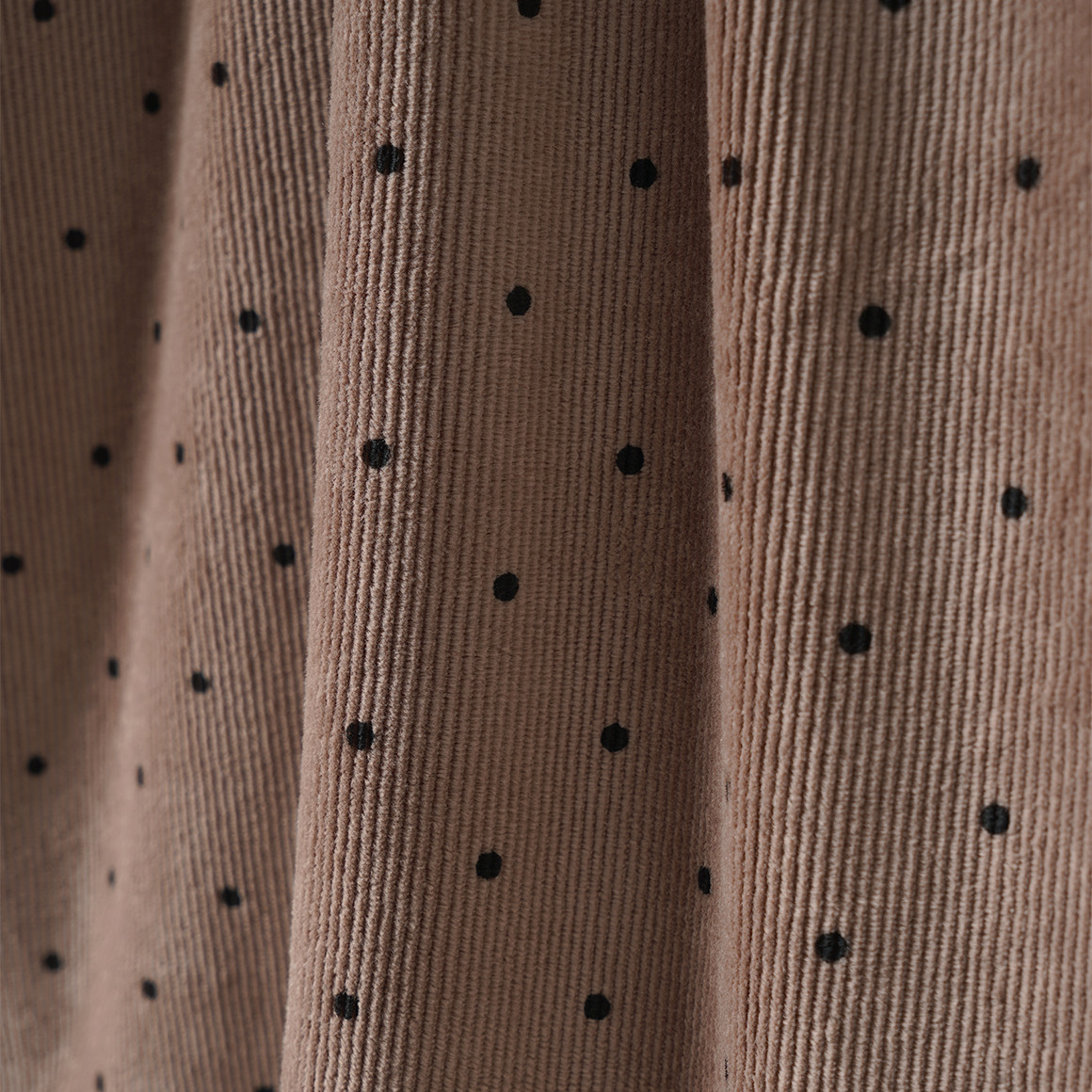 Mädchen Cord-Kleid mit Punkte-Allover