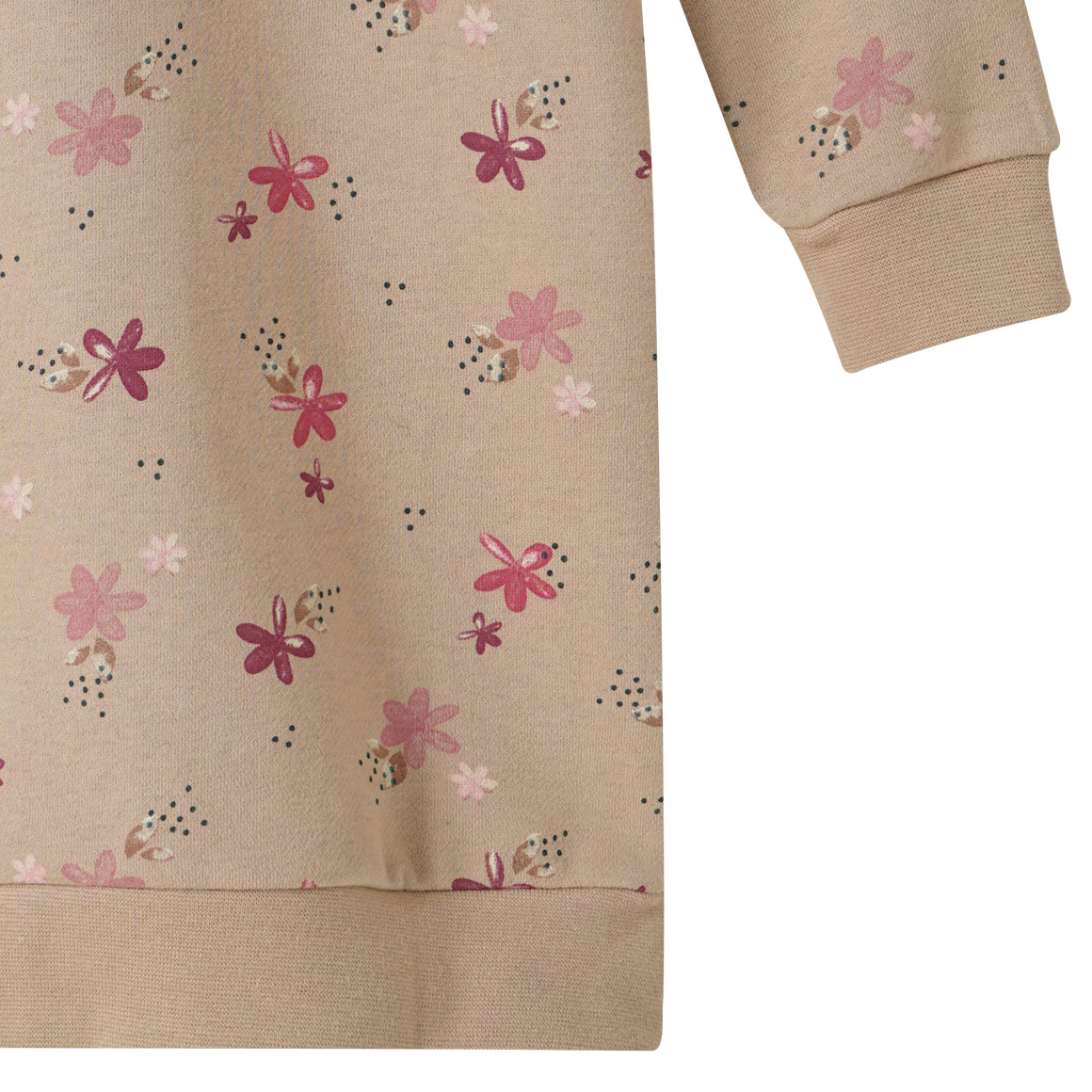 Mädchen Sweatkleid mit Allover-Muster