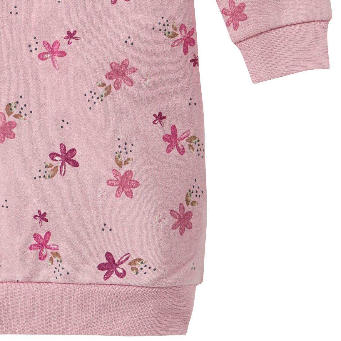 Mädchen Sweatkleid mit Allover-Muster