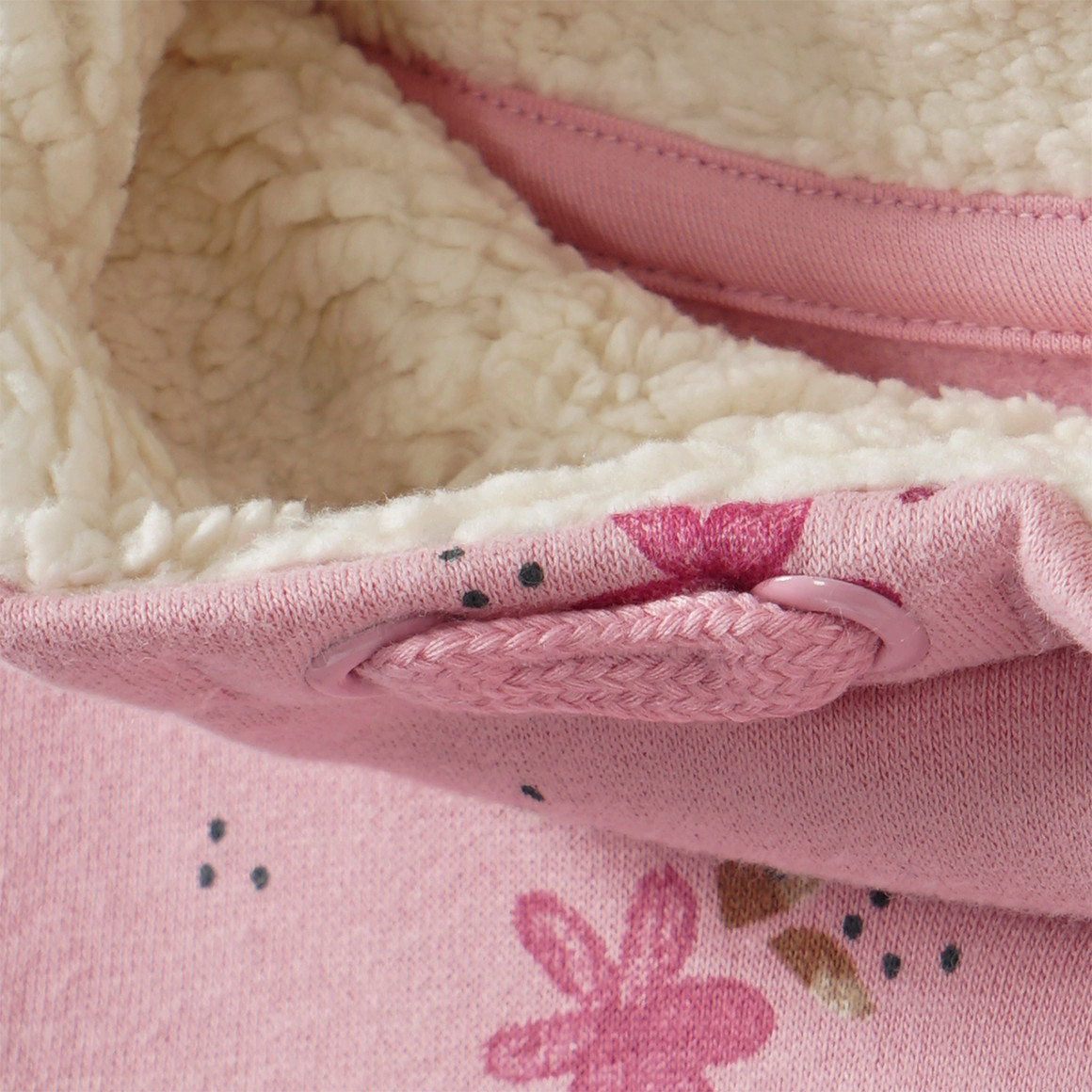 Mädchen Sweatkleid mit Allover-Muster