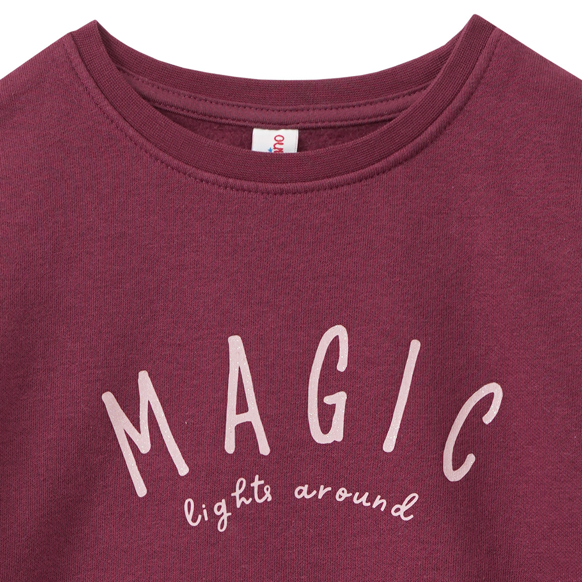 Meisjes sweatshirt in een gelaagde look