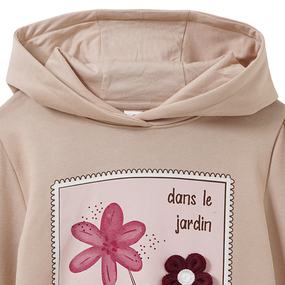Meisjes' hoodie met bloemenprint
