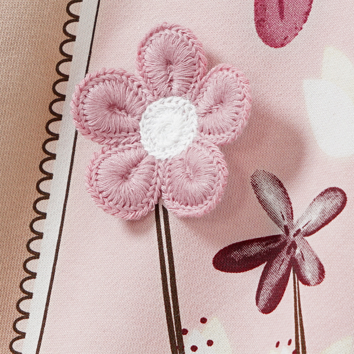 Meisjes' hoodie met bloemenprint