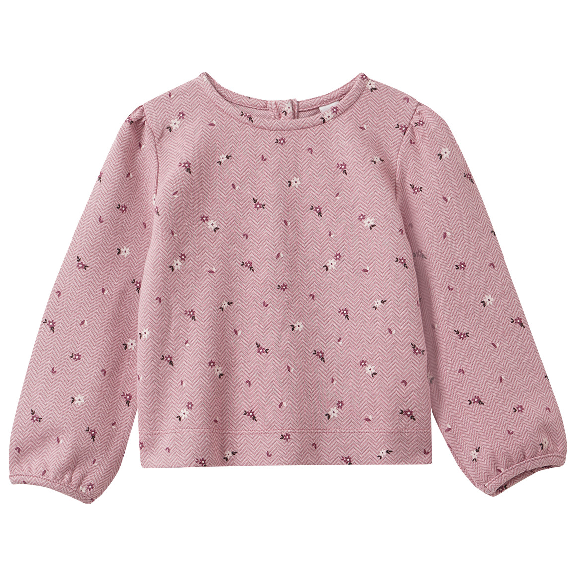 Mädchen Langarmshirt mit Blümchen-Print