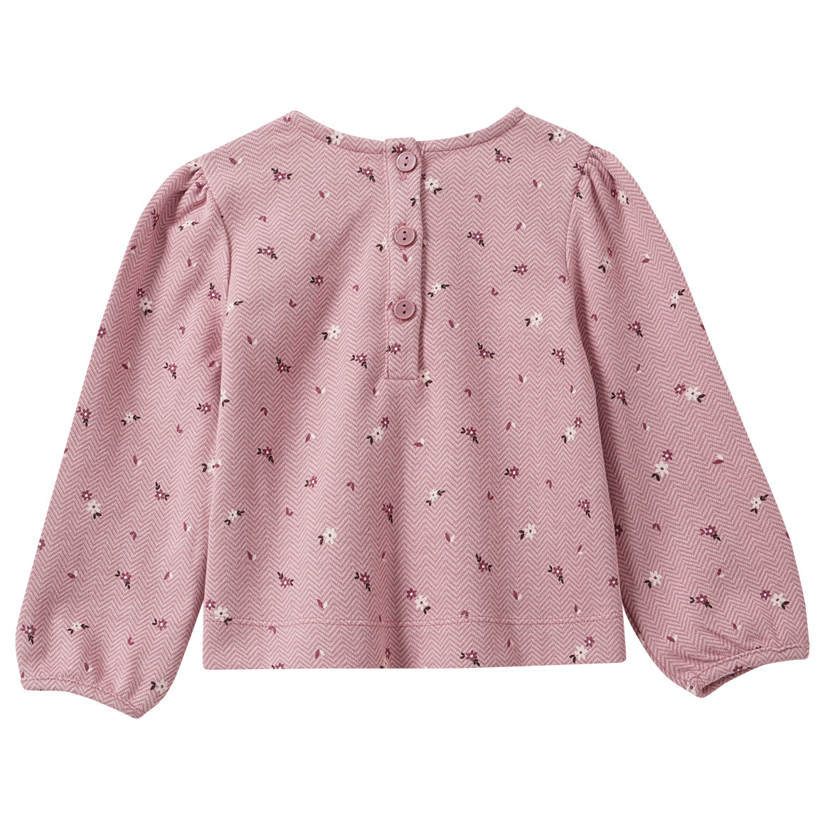 Mädchen Langarmshirt mit Blümchen-Print