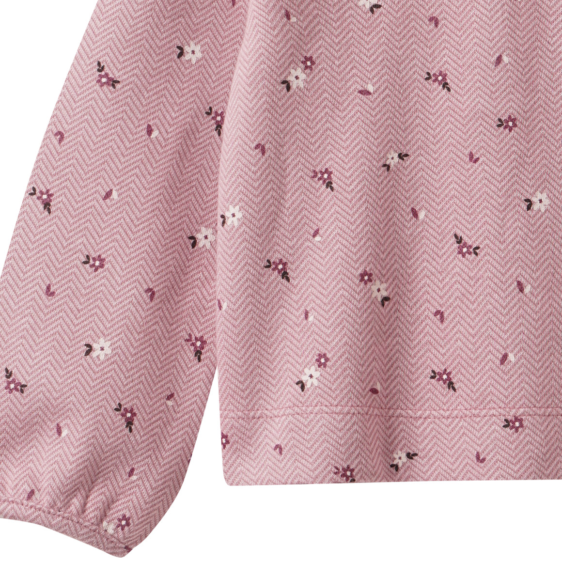 Mädchen Langarmshirt mit Blümchen-Print