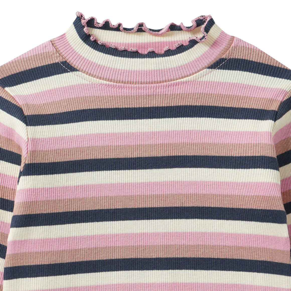 Mädchen Langarmshirt im Streifen-Look