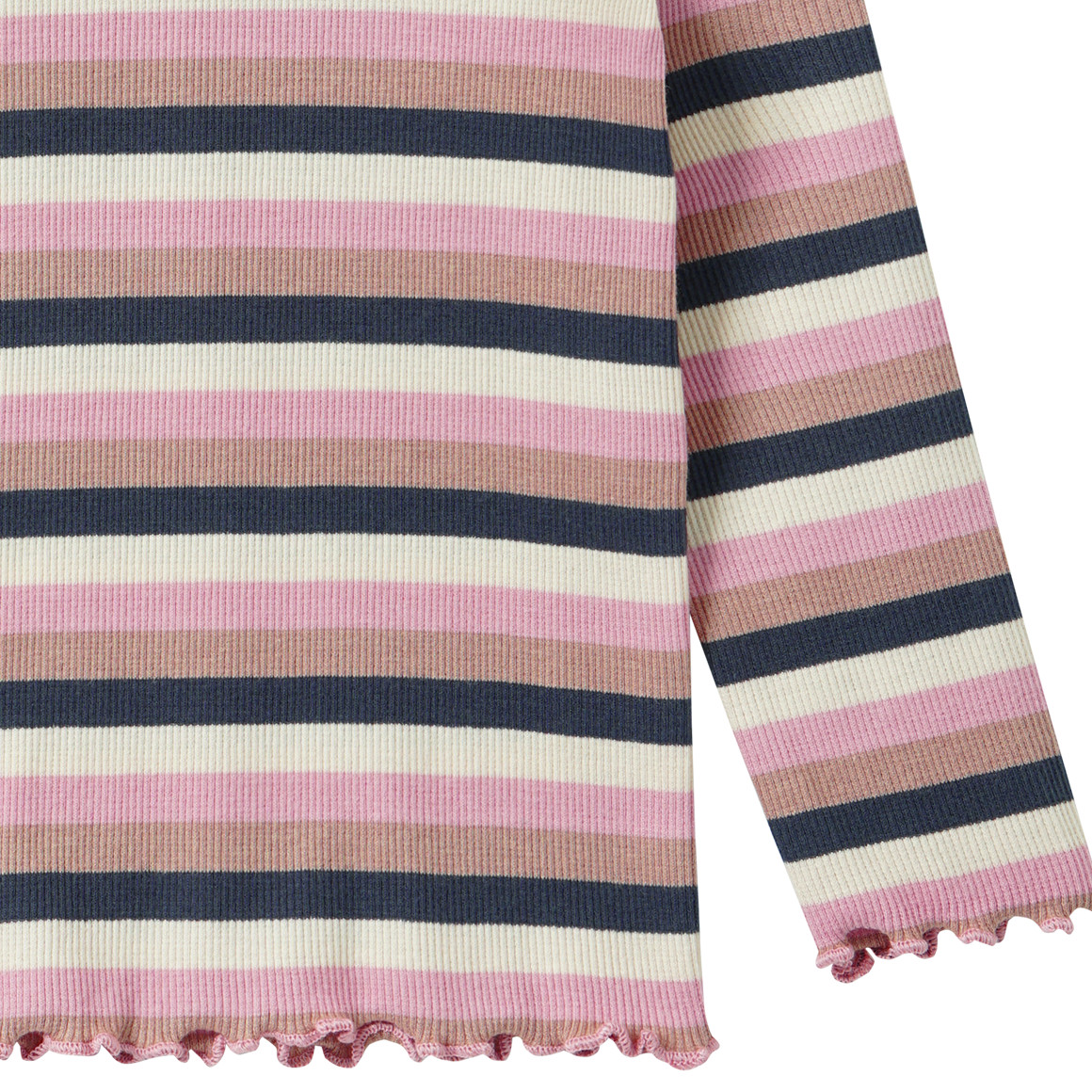 Mädchen Langarmshirt im Streifen-Look