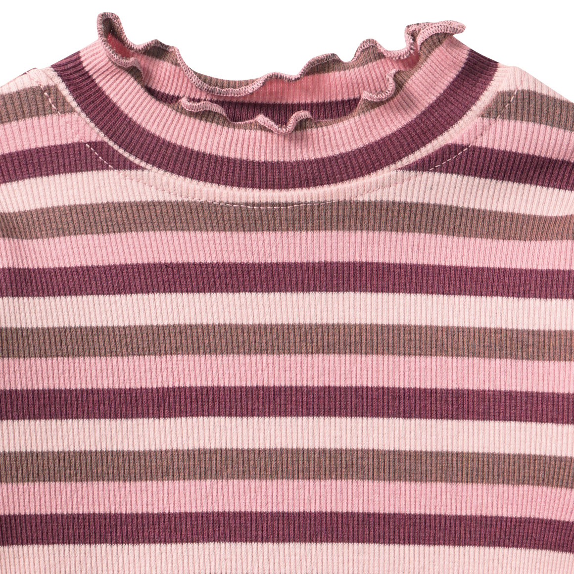 Mädchen Langarmshirt im Streifen-Look