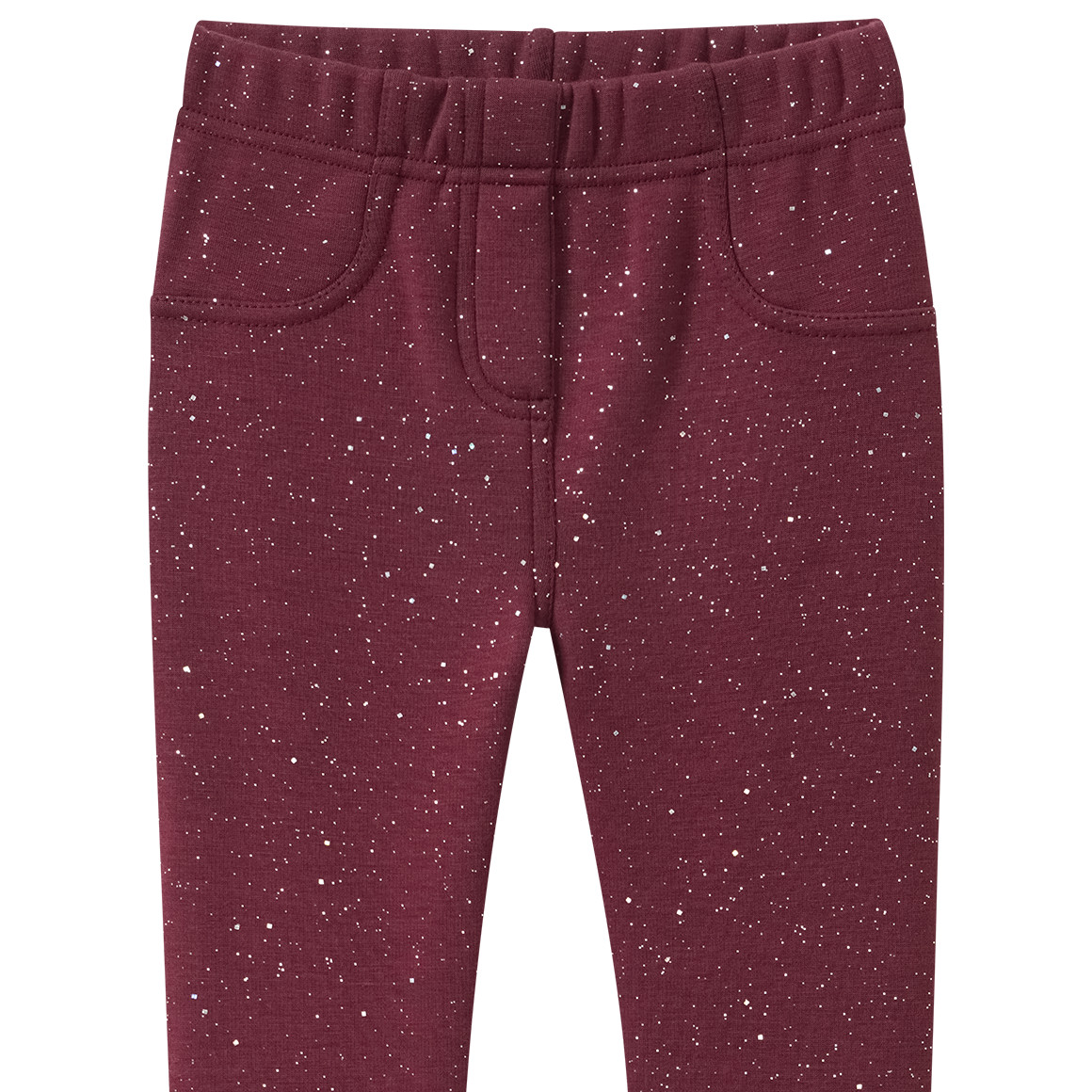 Meisjes leggings met folieprint