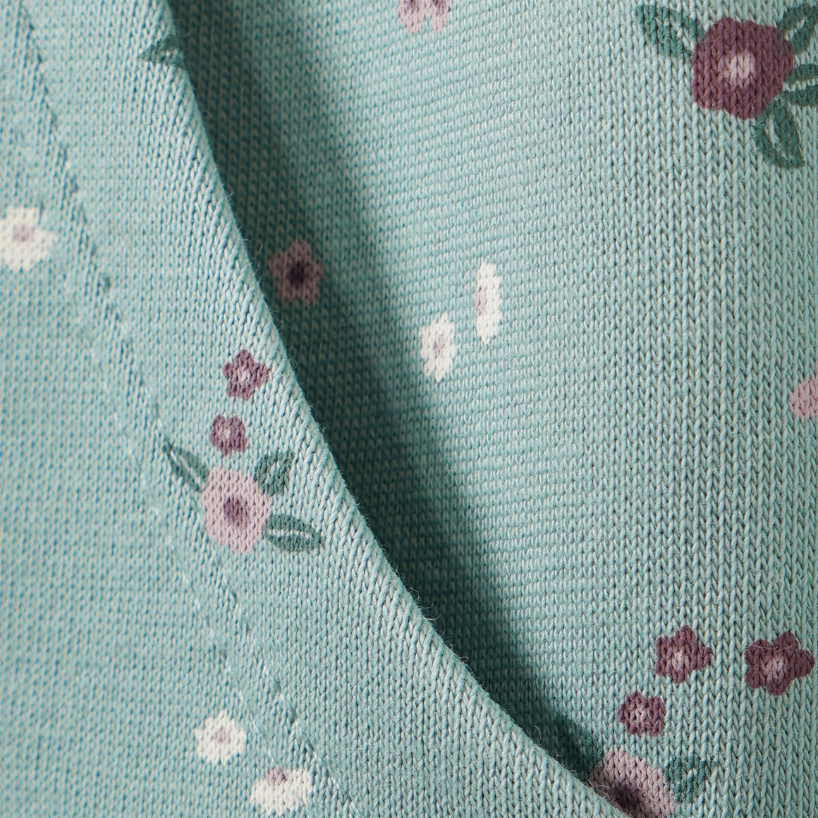 Mädchen Sweatkleid mit Blümchen