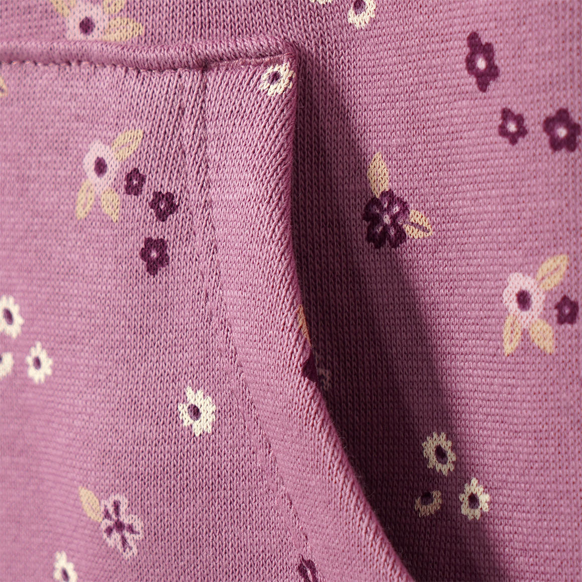 Mädchen Sweatkleid mit Blümchen