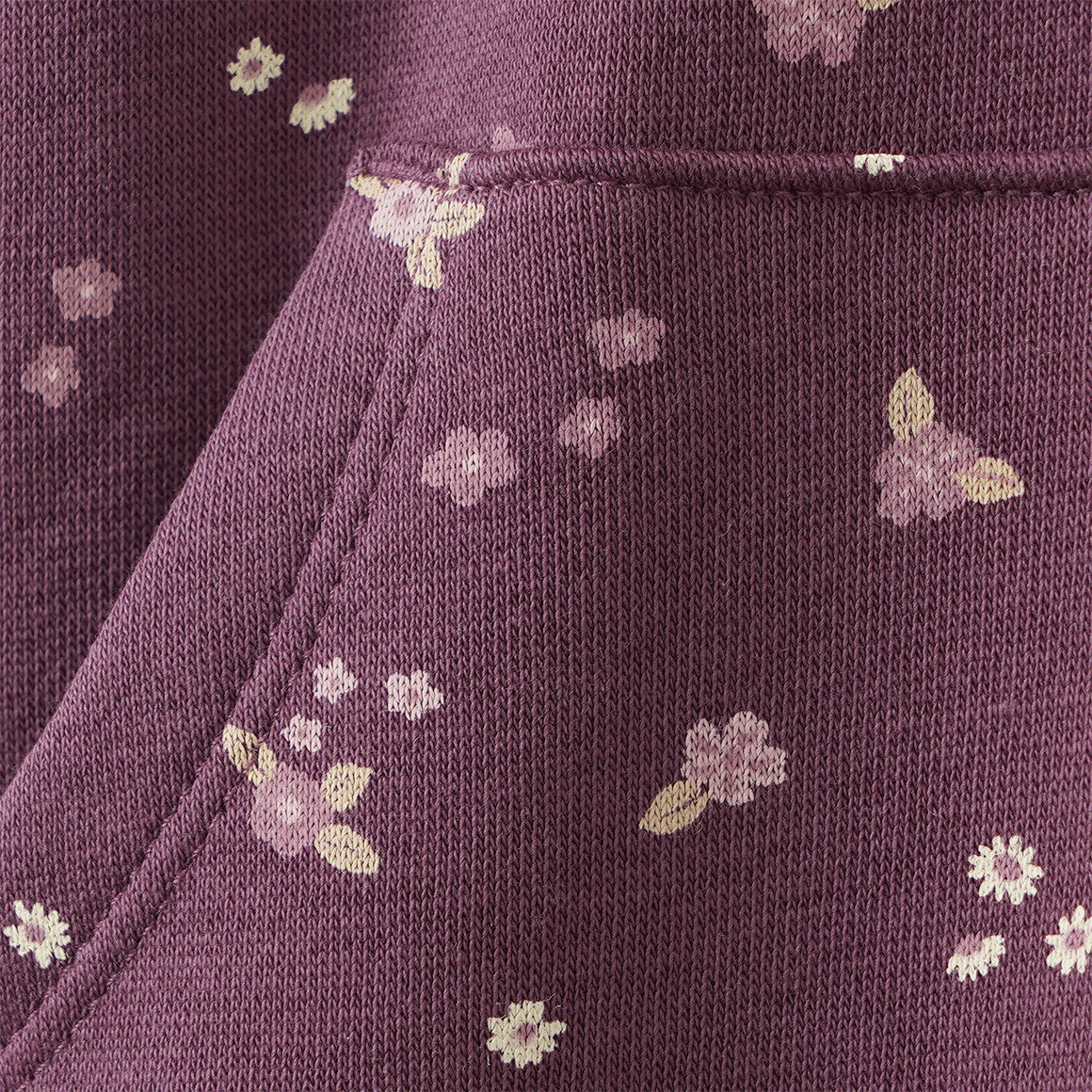Mädchen Sweatkleid mit Blümchen