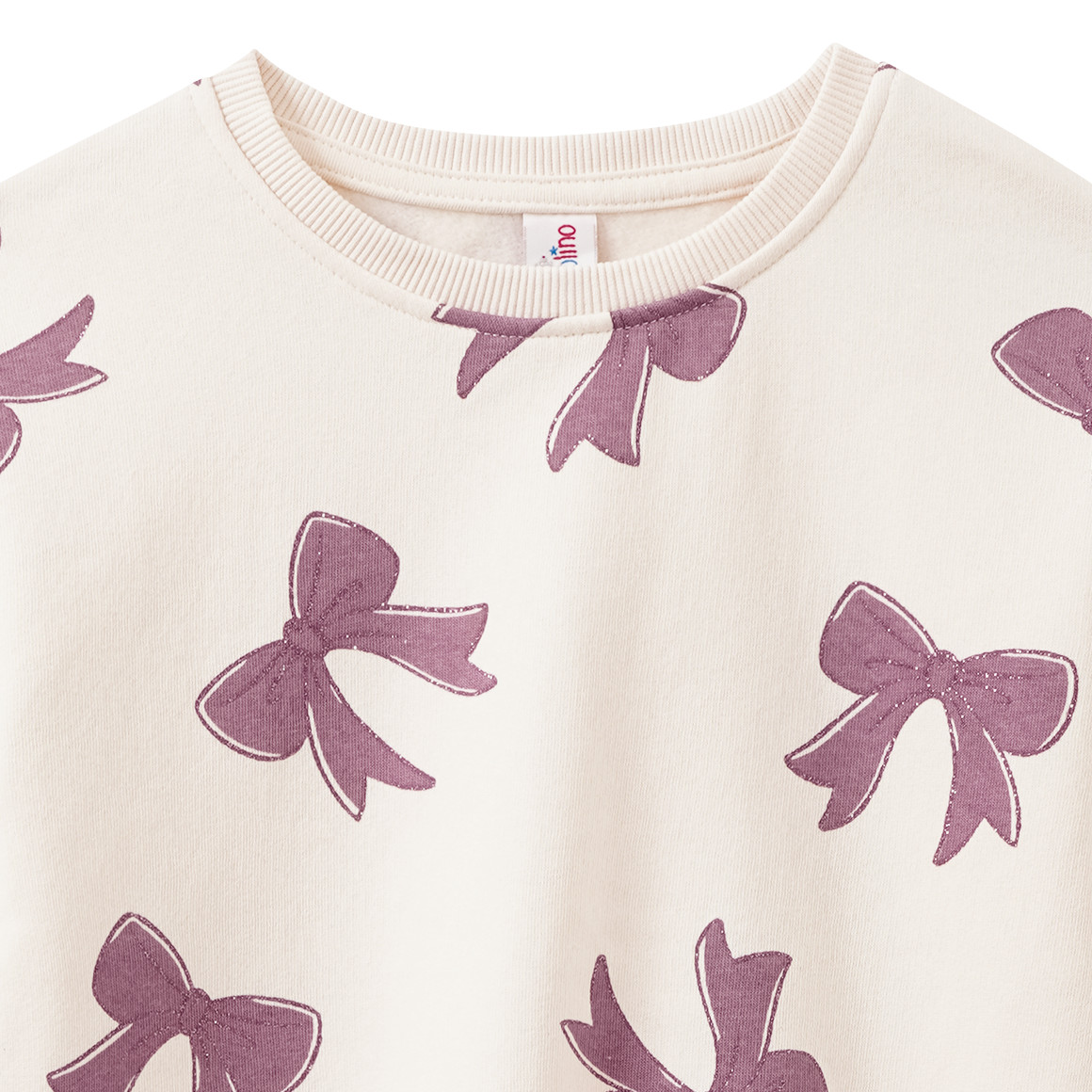 Meisjes sweatshirt met glitterprint