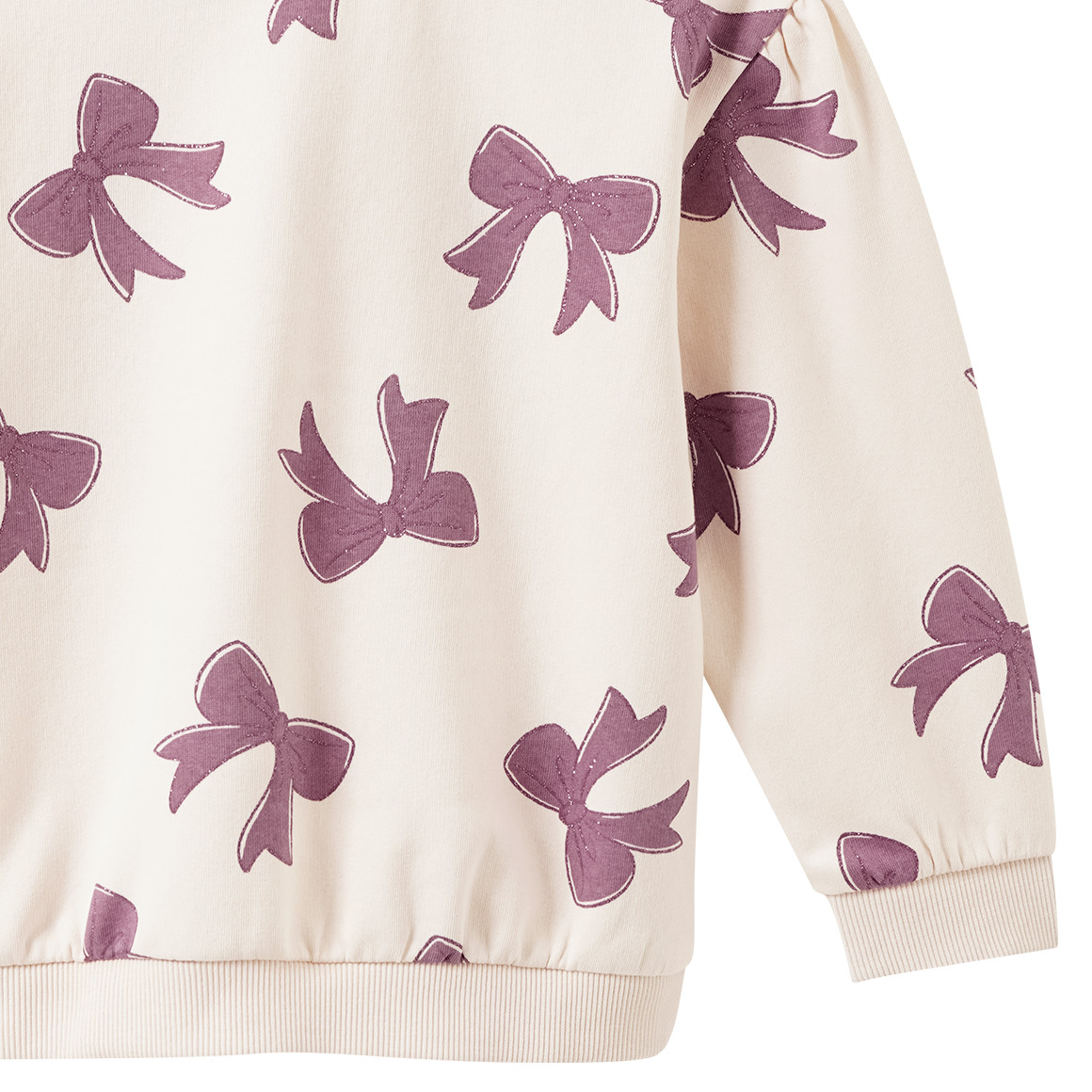 Meisjes sweatshirt met glitterprint