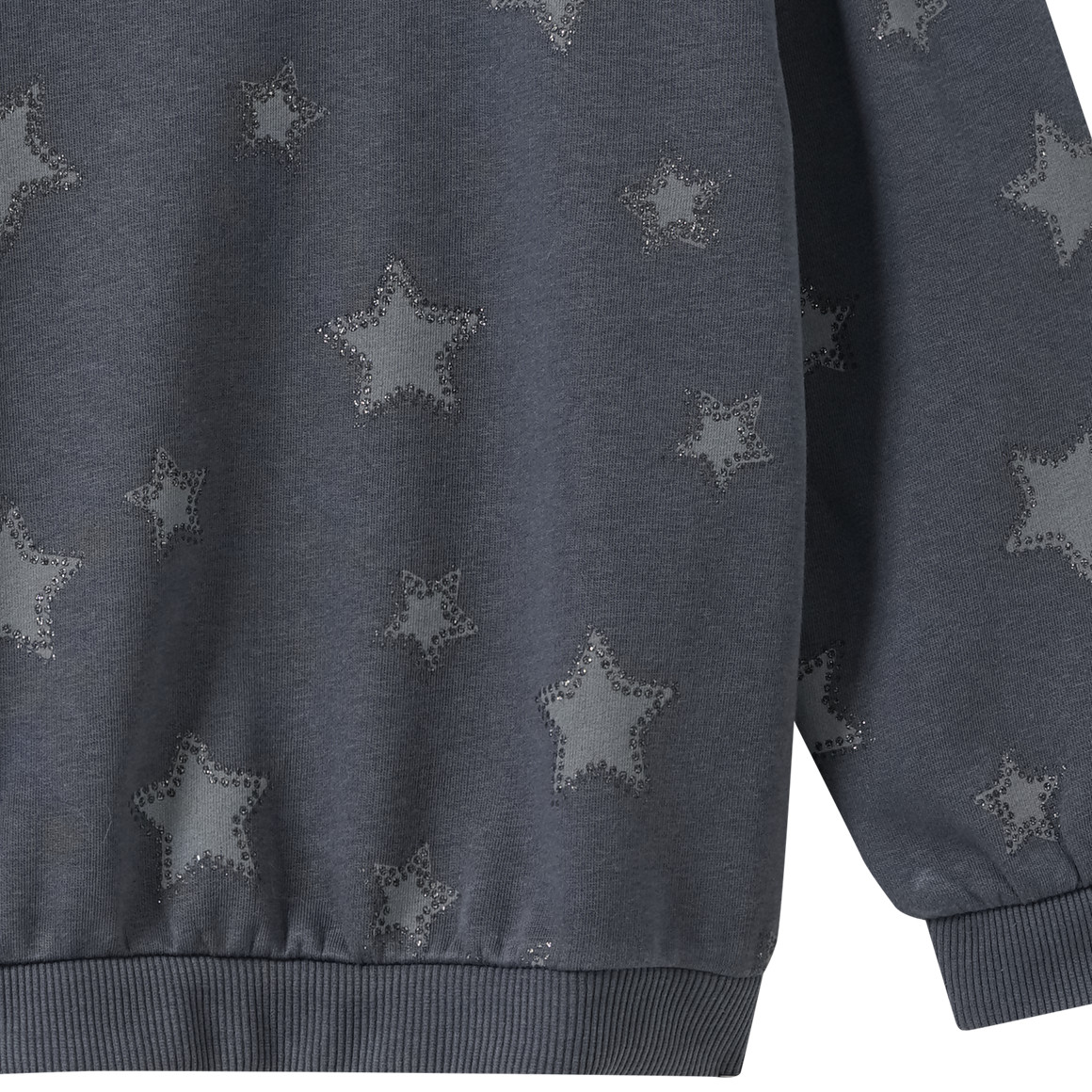 Sweatshirt met glitterprint voor meisjes