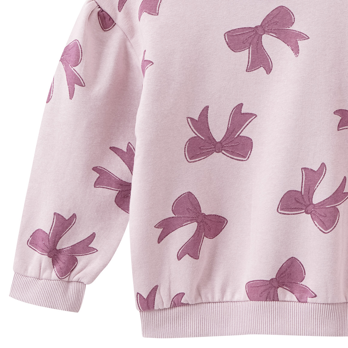 Sweatshirt met glitterprint voor meisjes