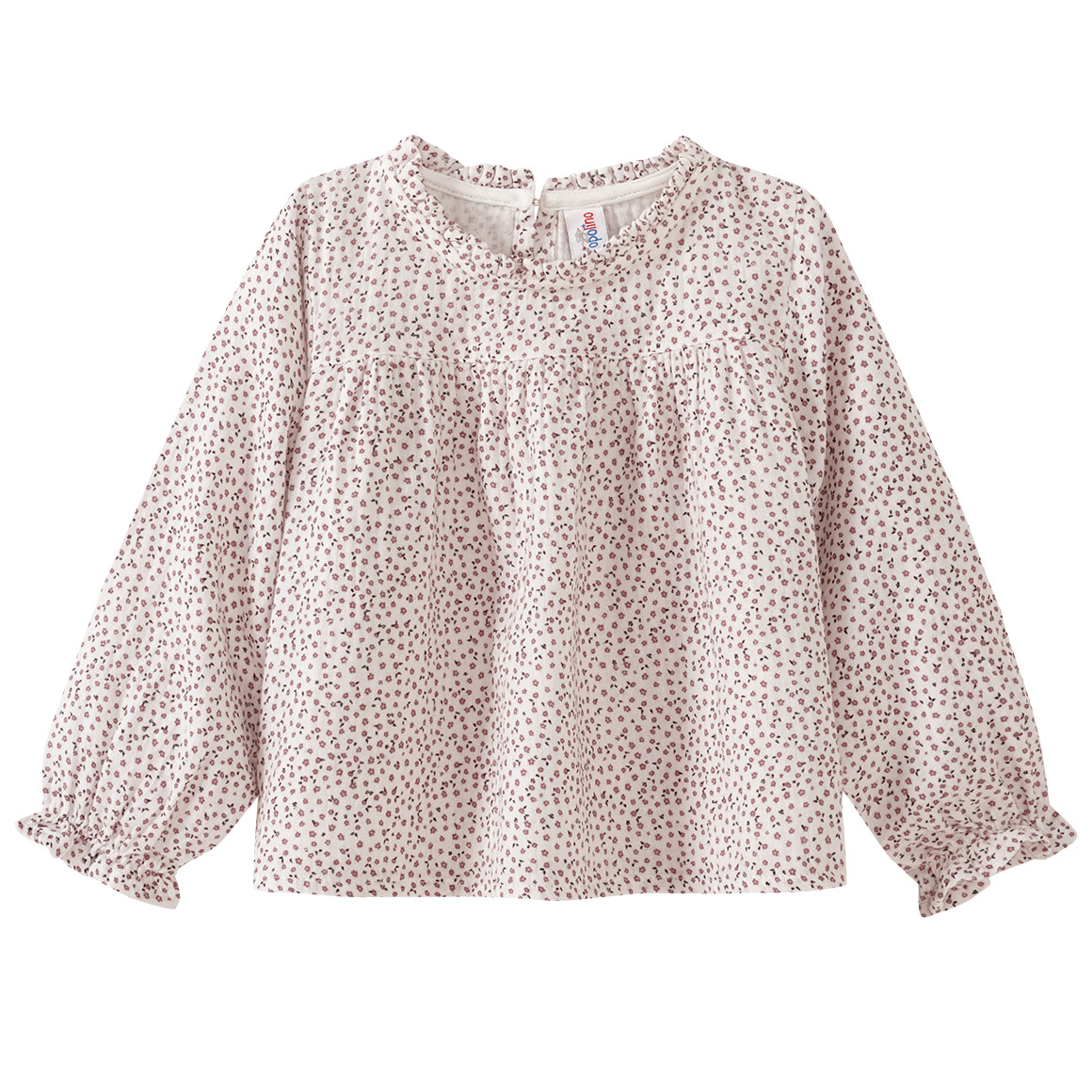 Baby mousseline blouse met bloemenprint