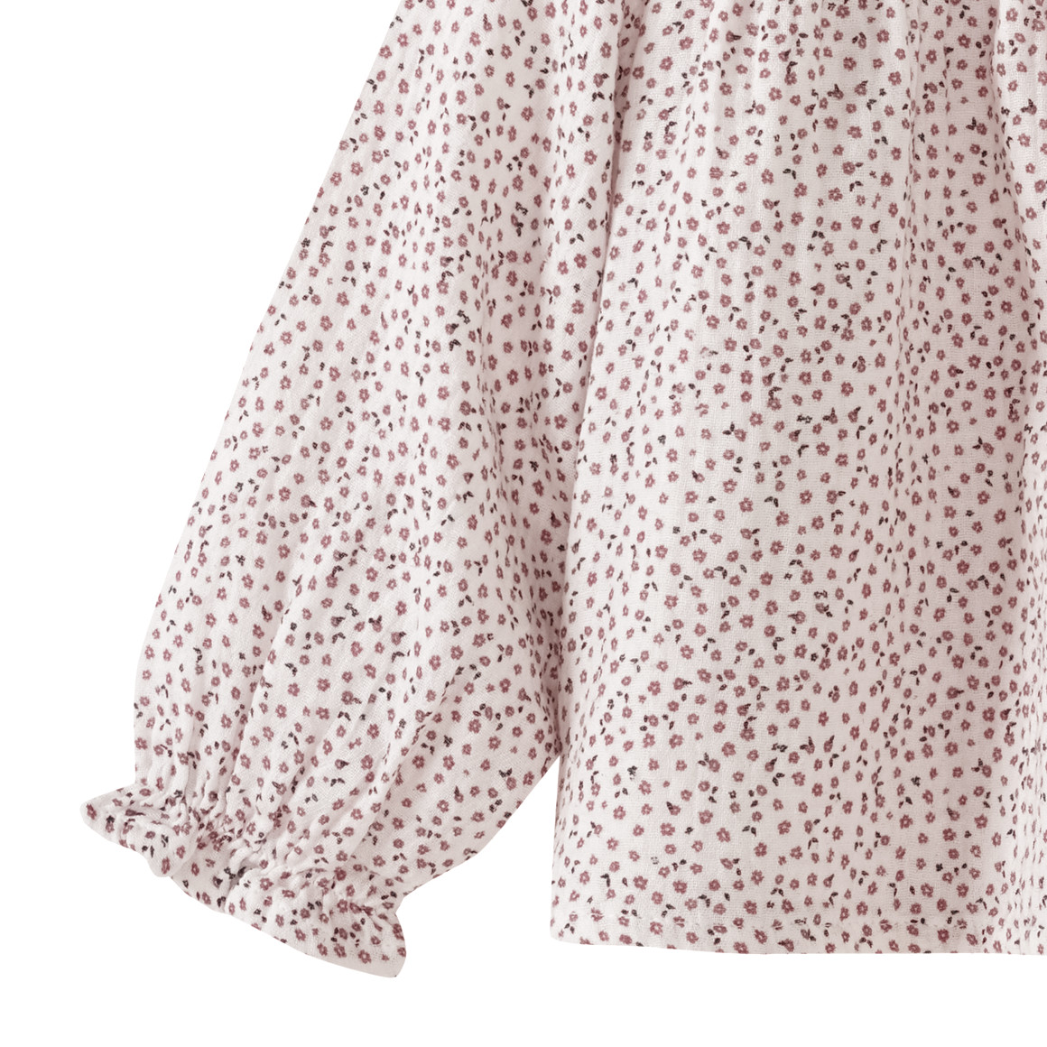 Baby mousseline blouse met bloemenprint