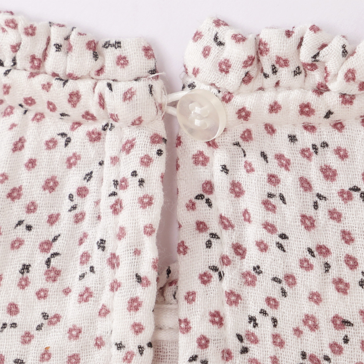 Baby mousseline blouse met bloemenprint