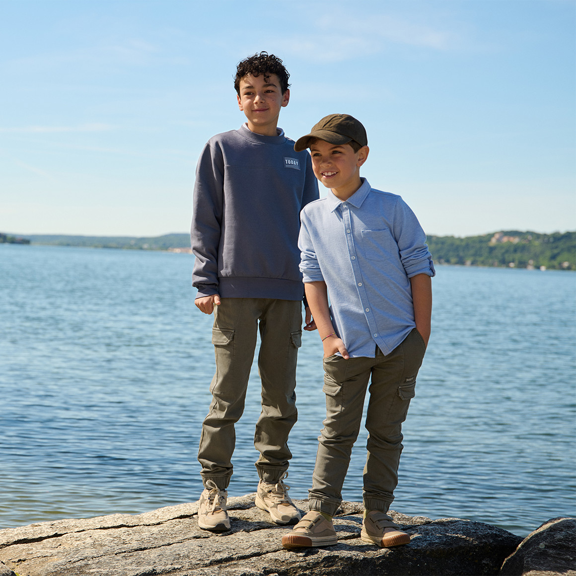 Jongensoverhemd met biologisch katoen