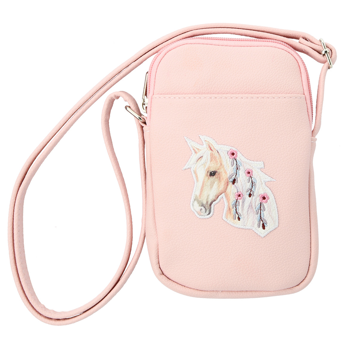 Mädchen Handytasche mit Pferd-Applikation