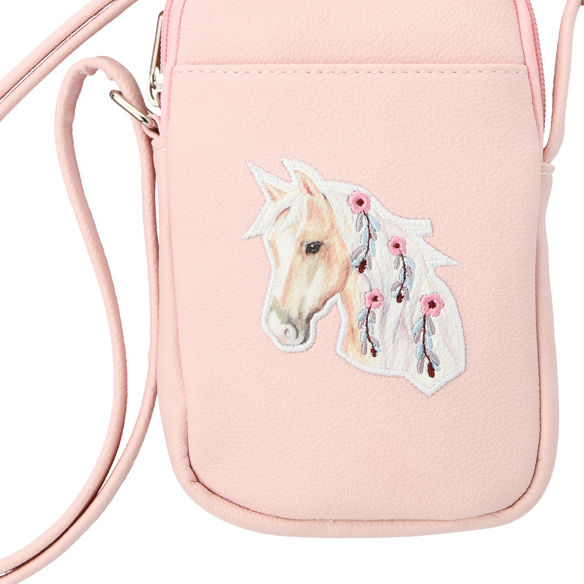 Mädchen Handytasche mit Pferd-Applikation