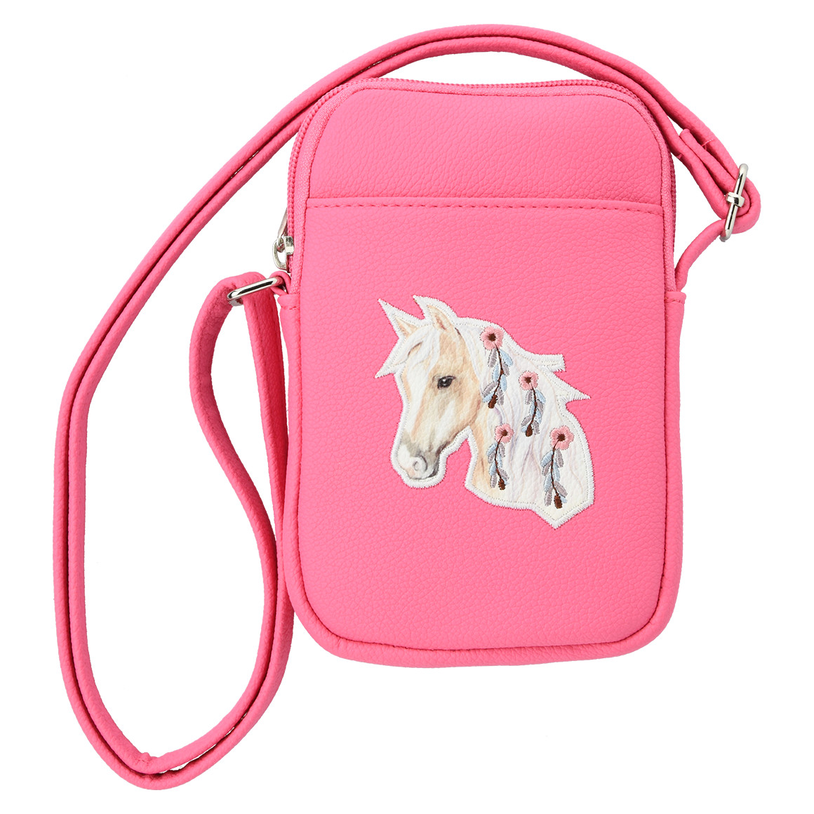 Mädchen Handytasche mit Pferd-Applikation