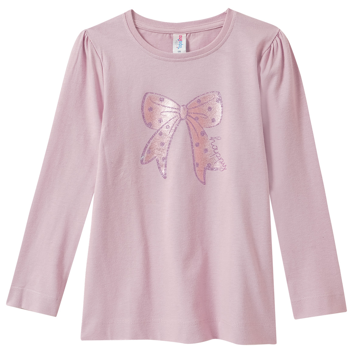 Mädchen Langarmshirt mit Schleife