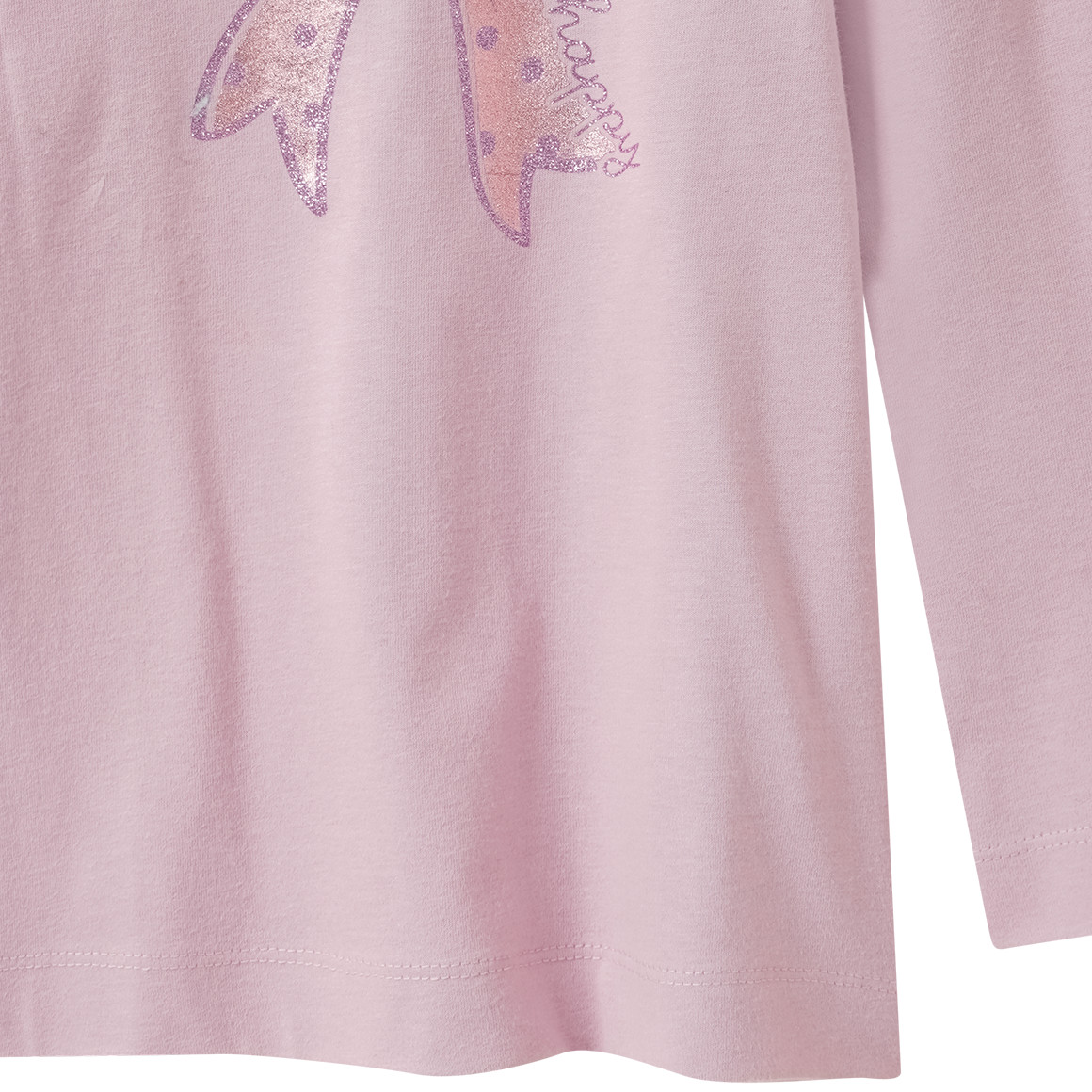 Mädchen Langarmshirt mit Schleife