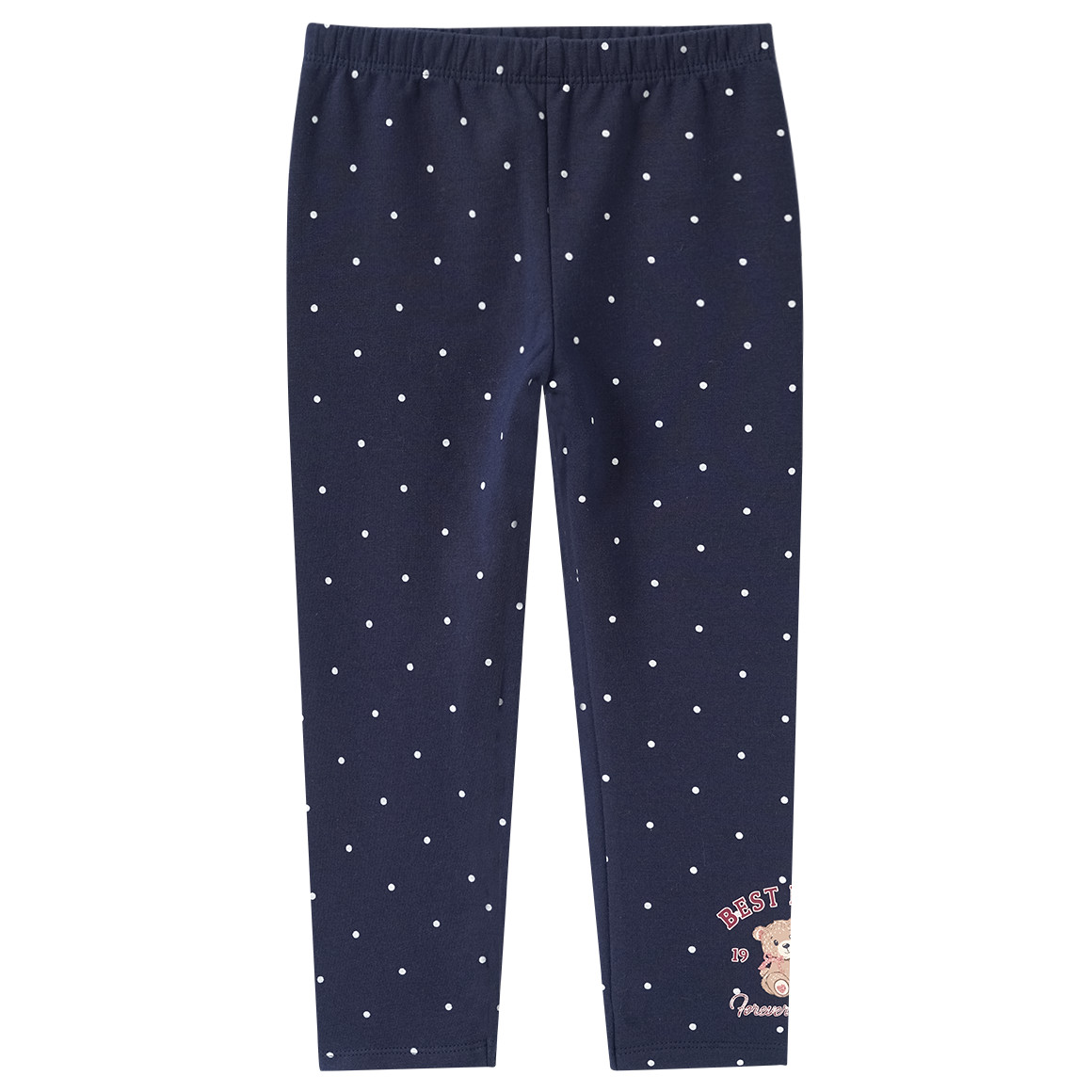 Mädchen Sweatleggings mit Bären-Motiv