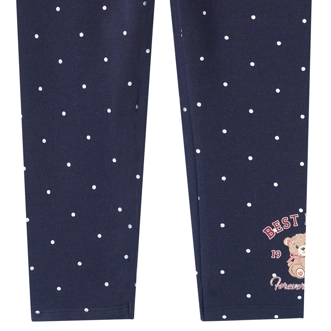 Mädchen Sweatleggings mit Bären-Motiv