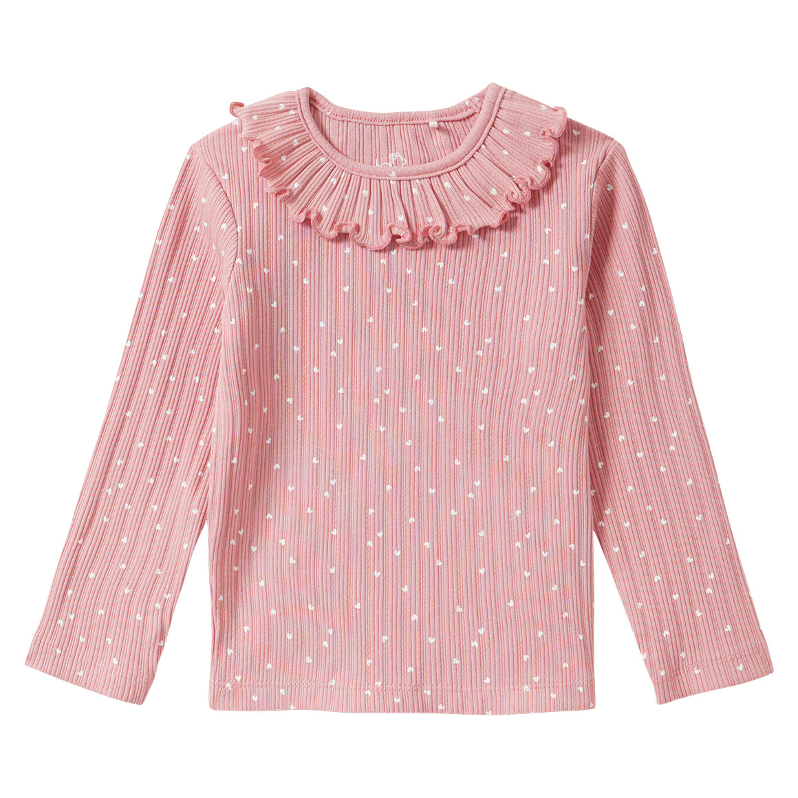 Mädchen Langarmshirt mit Rüsche