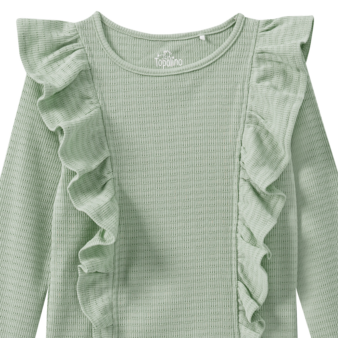 Mädchen Langarmshirt mit Volants