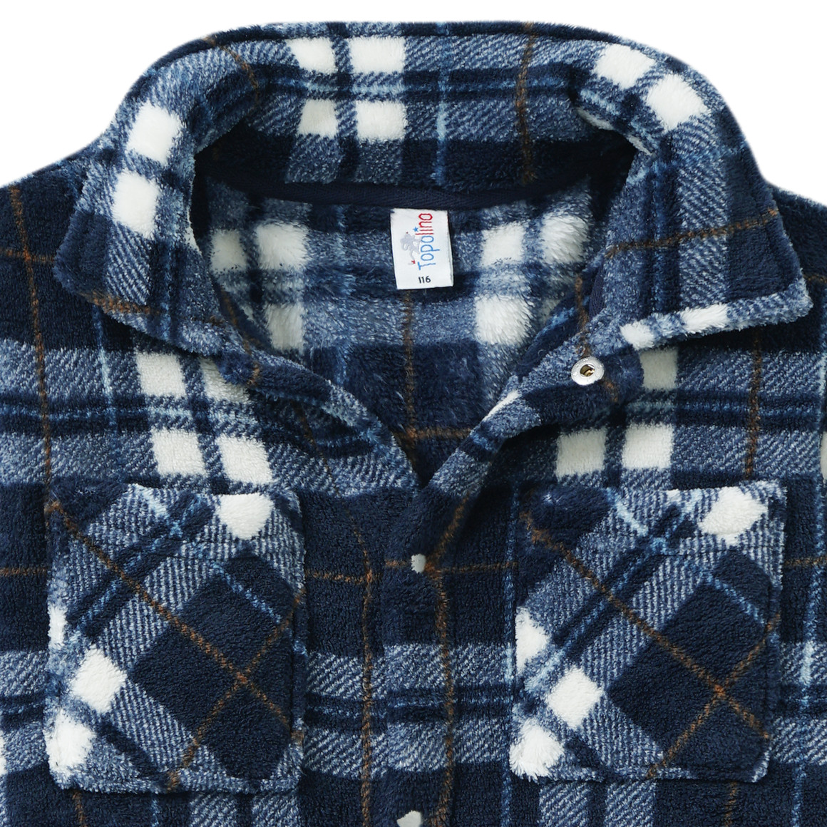 Geruit fleecejack voor jongens