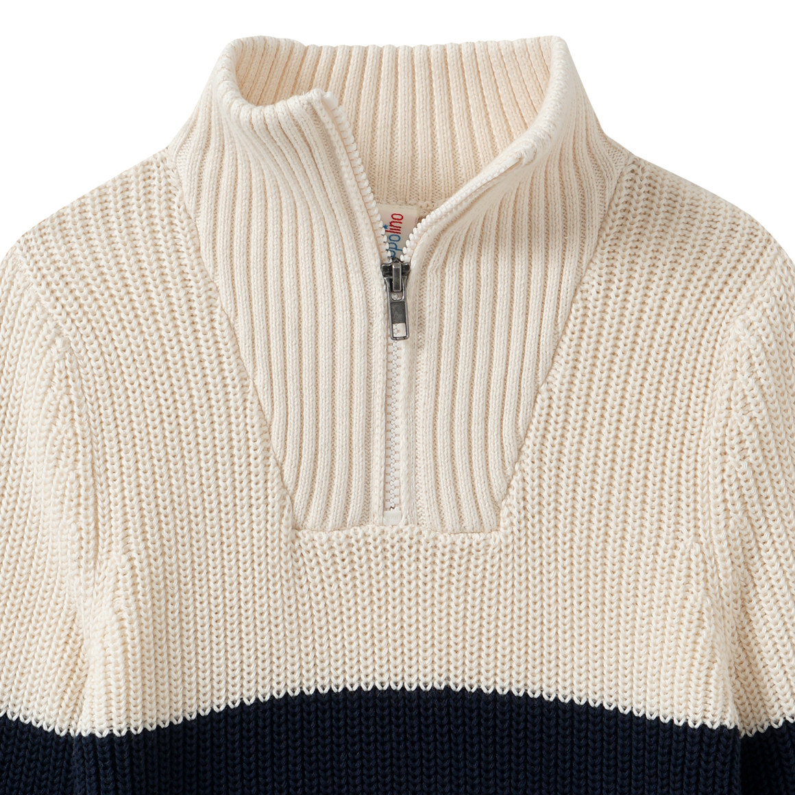 Geribde gebreide jongenstrui