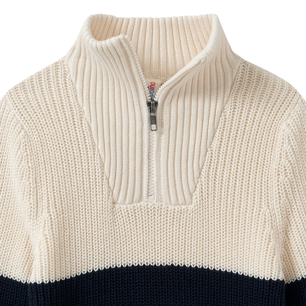 Geribde gebreide jongenstrui