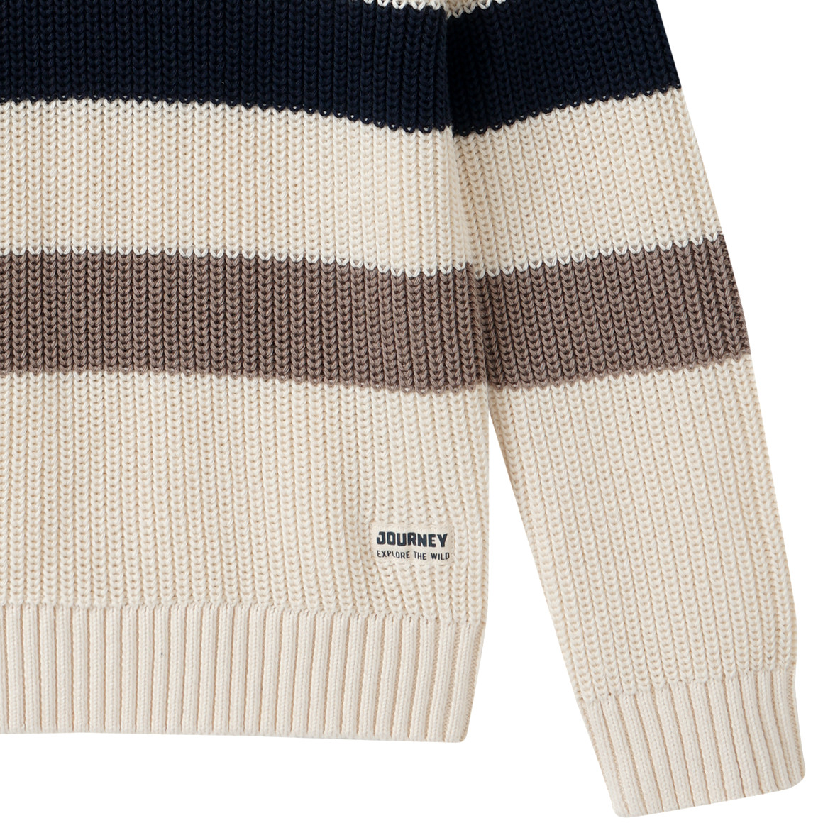 Geribde gebreide jongenstrui