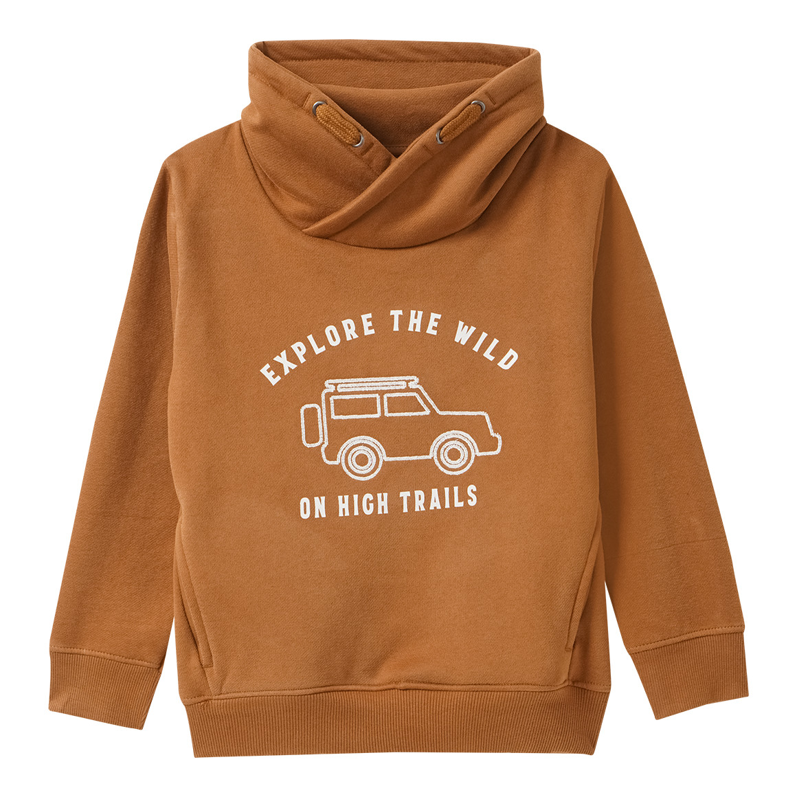 Jungen Sweatshirt mit Schalkragen