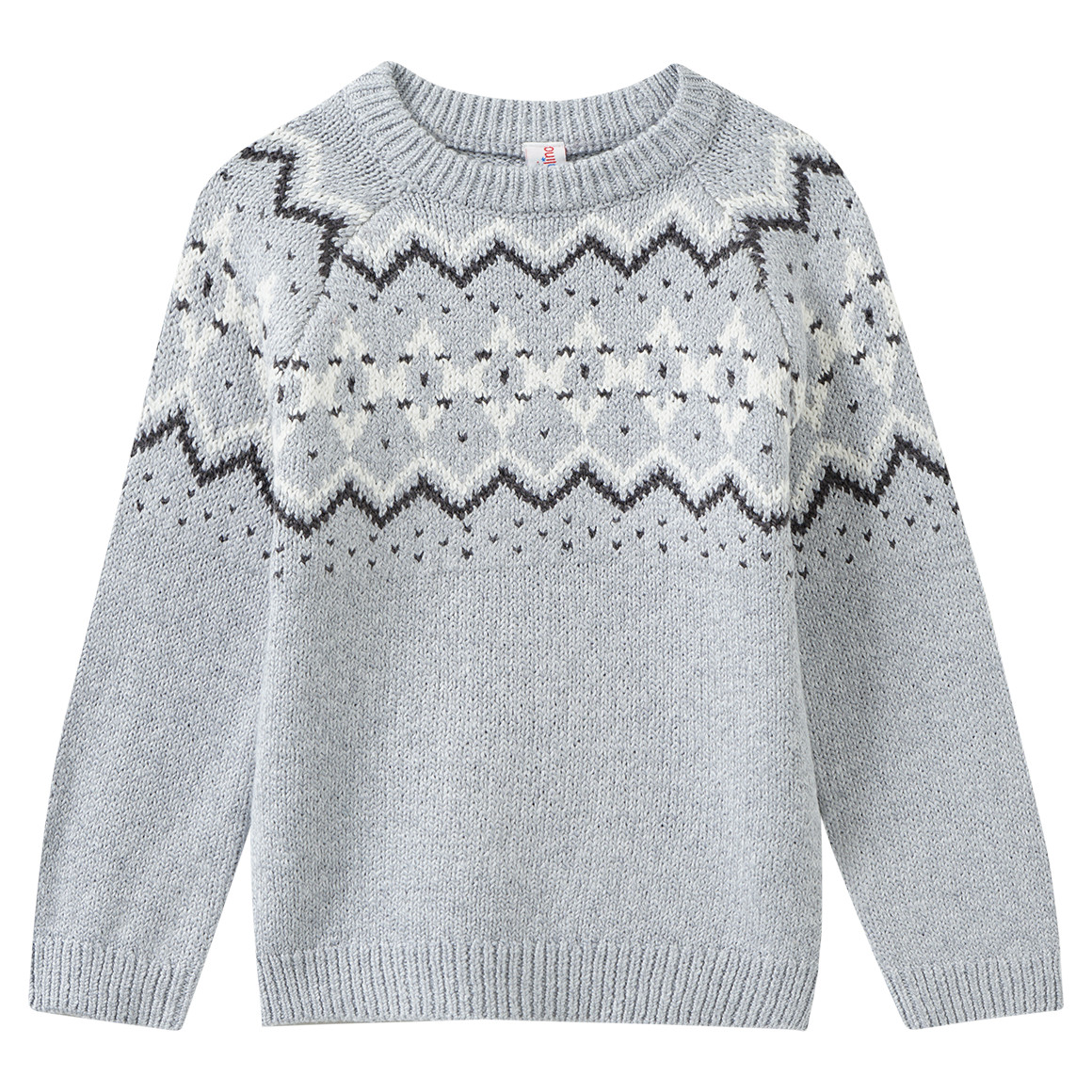 Jungen Strickpullover mit Norwegermuster
