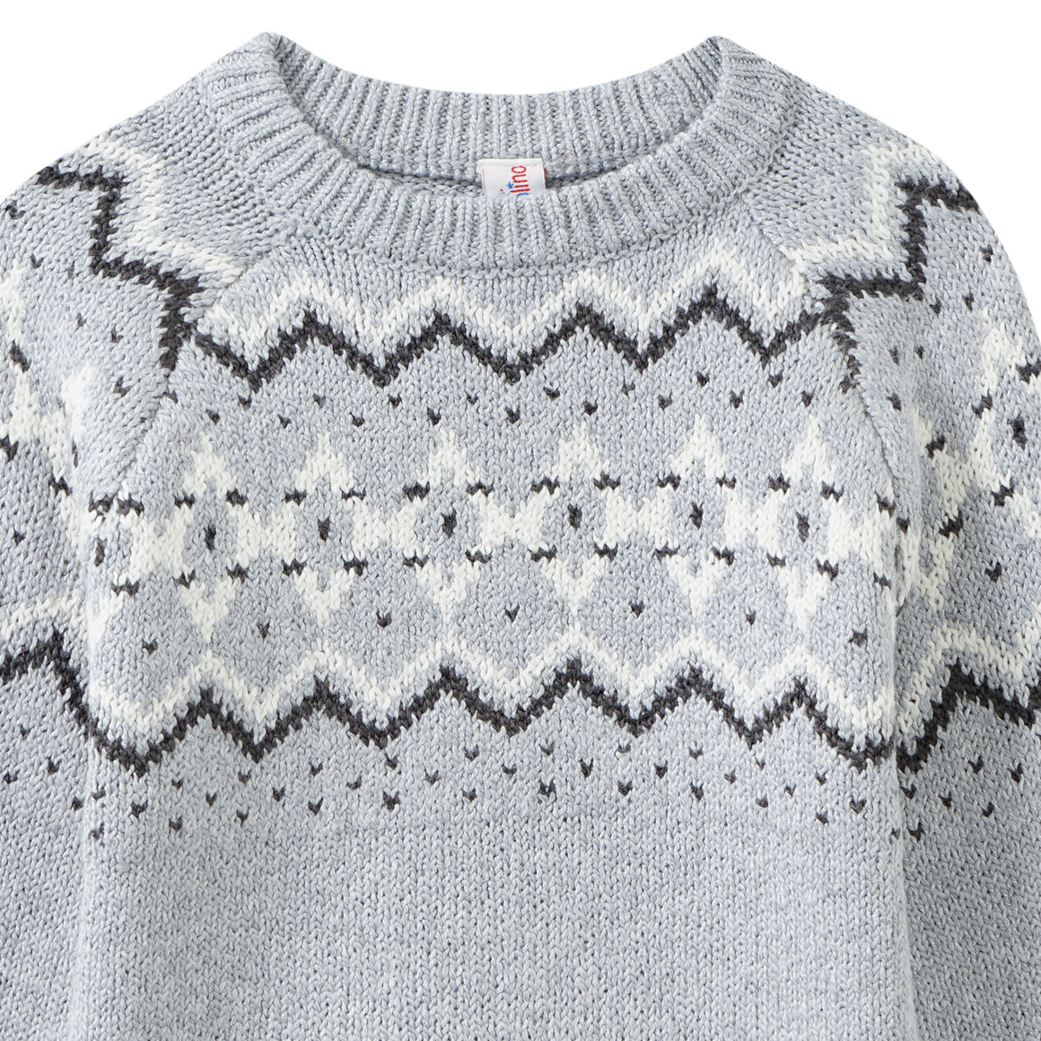 Jungen Strickpullover mit Norwegermuster