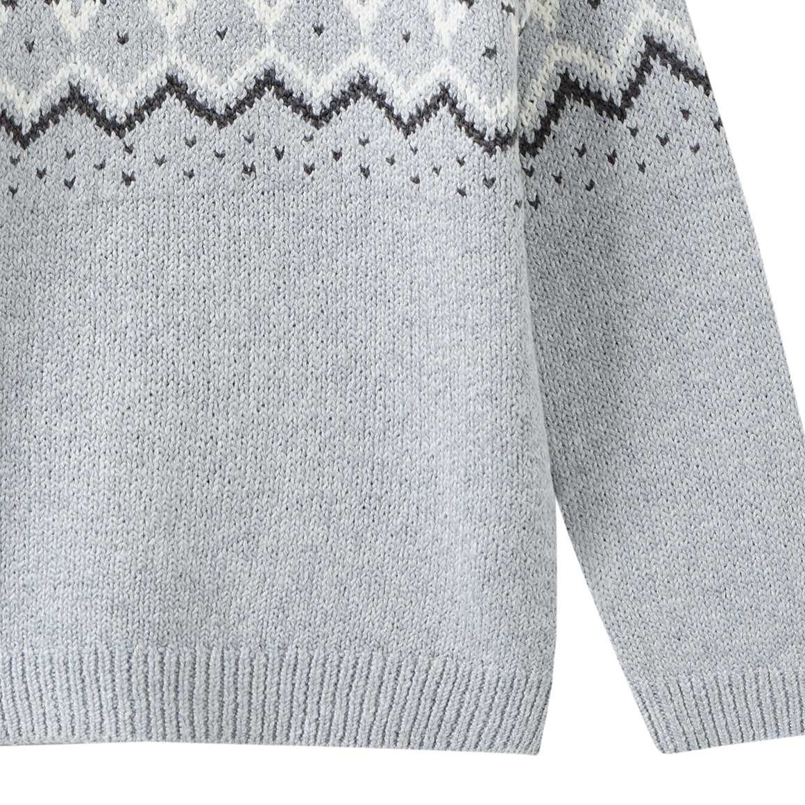 Jungen Strickpullover mit Norwegermuster