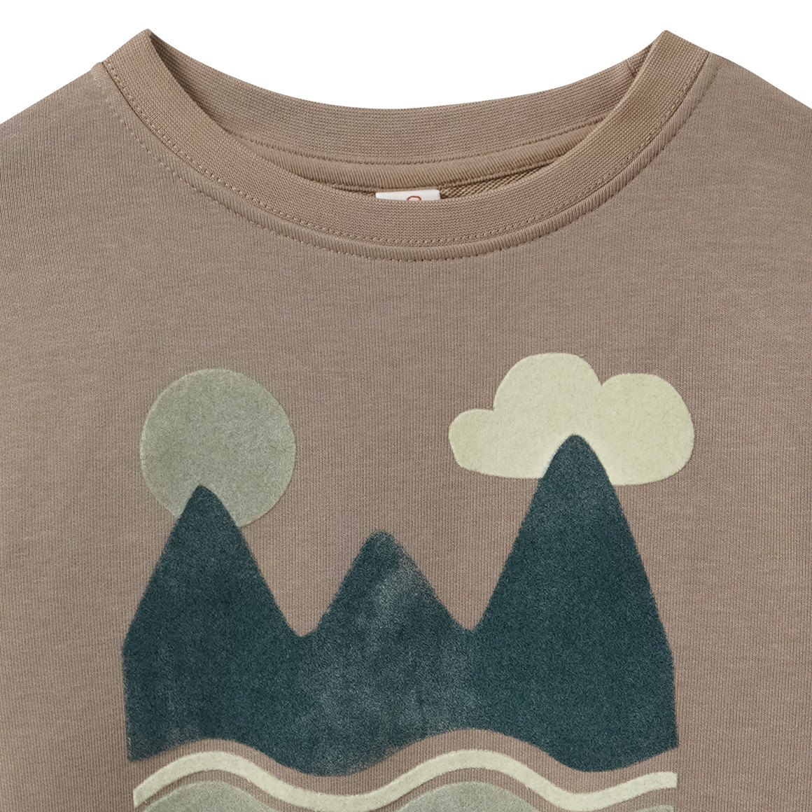 Jungen Sweatshirt mit Flock-Print