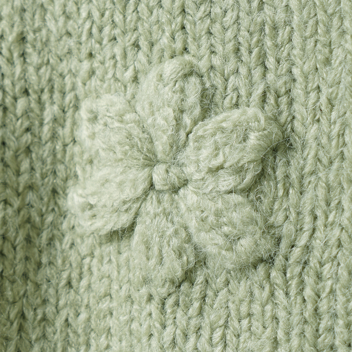 Meisjescardigan met bloemenapplicatie