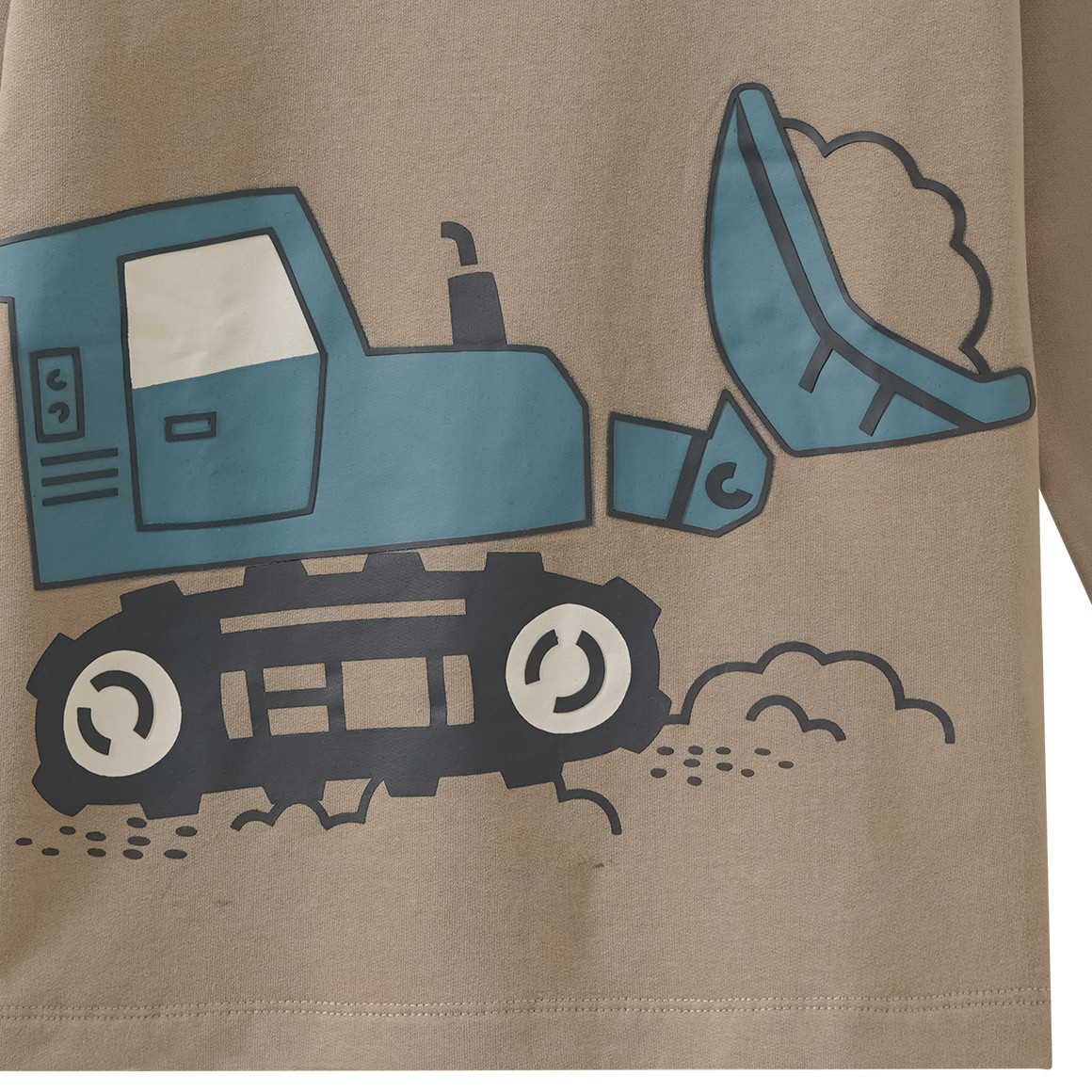Jungen Langarmshirt mit Baustellen-Print