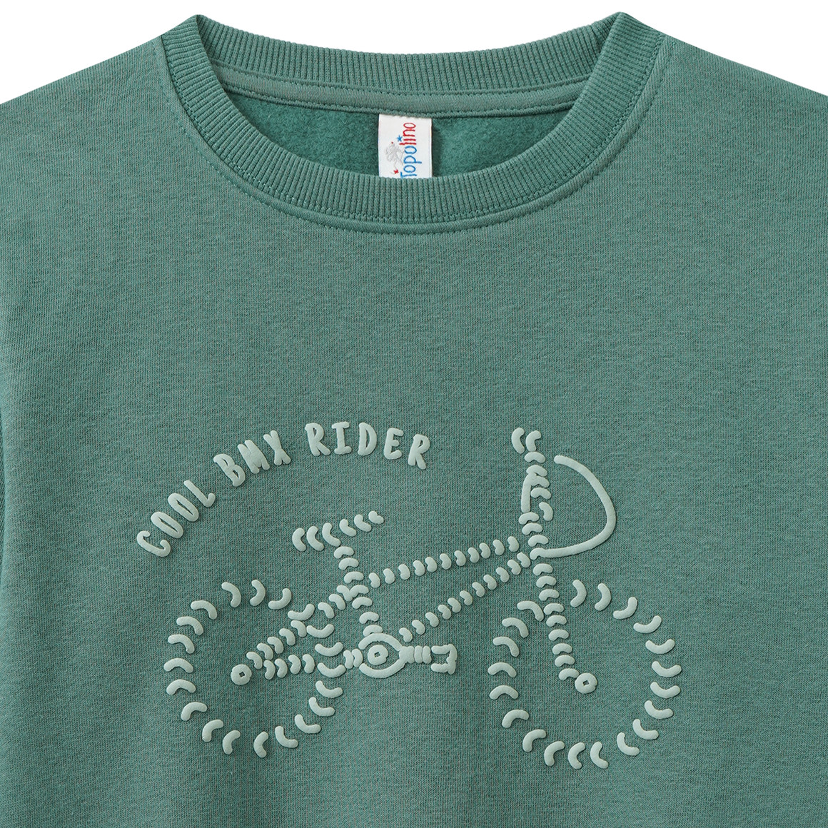 Sweater voor jongens met fietsmotief