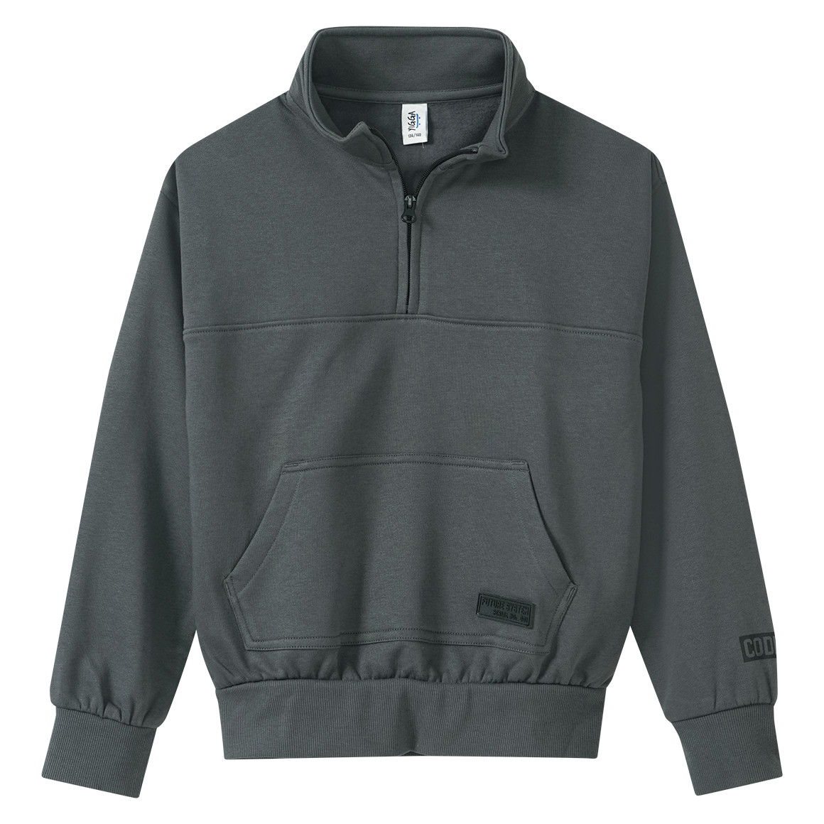 Jungen Sweatshirt mit Troyerkragen