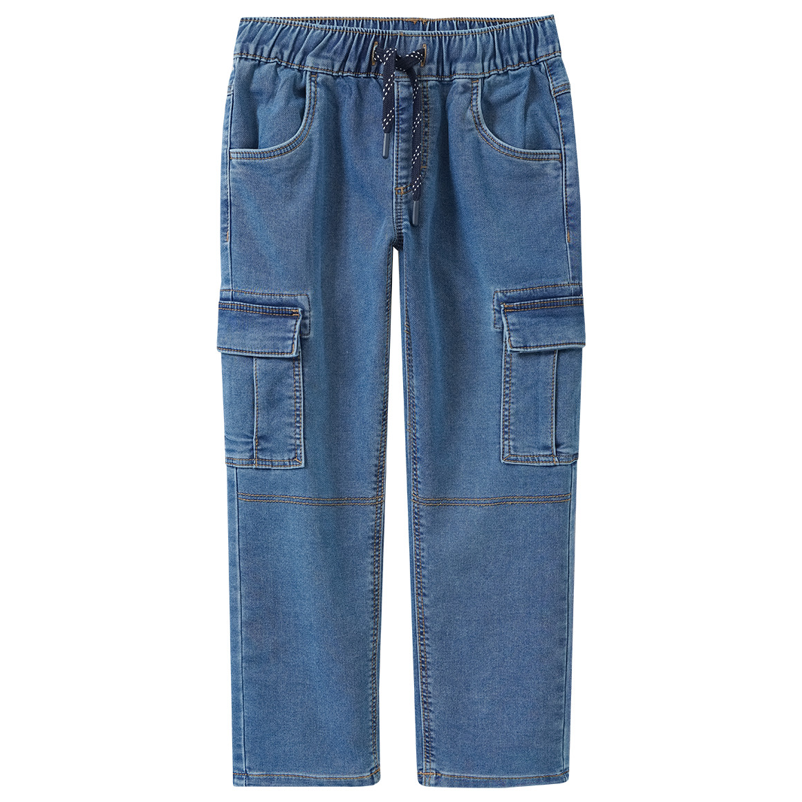 Jungen Pull-on-Jeans mit Cargotaschen
